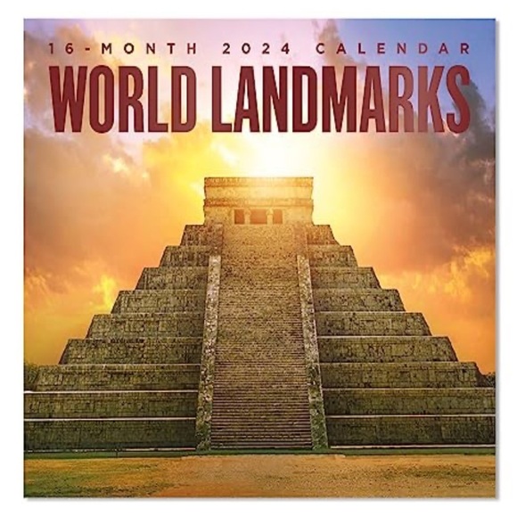 2024 World Landscapes 16 Month Full Size Wall Calendar Plan Schedule Organizing - Picture 1 of 12
